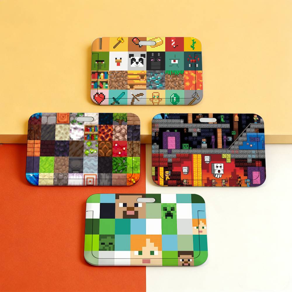 Gaming Console With Minecraft - Porta Tarjetas Transparente con Diseño de