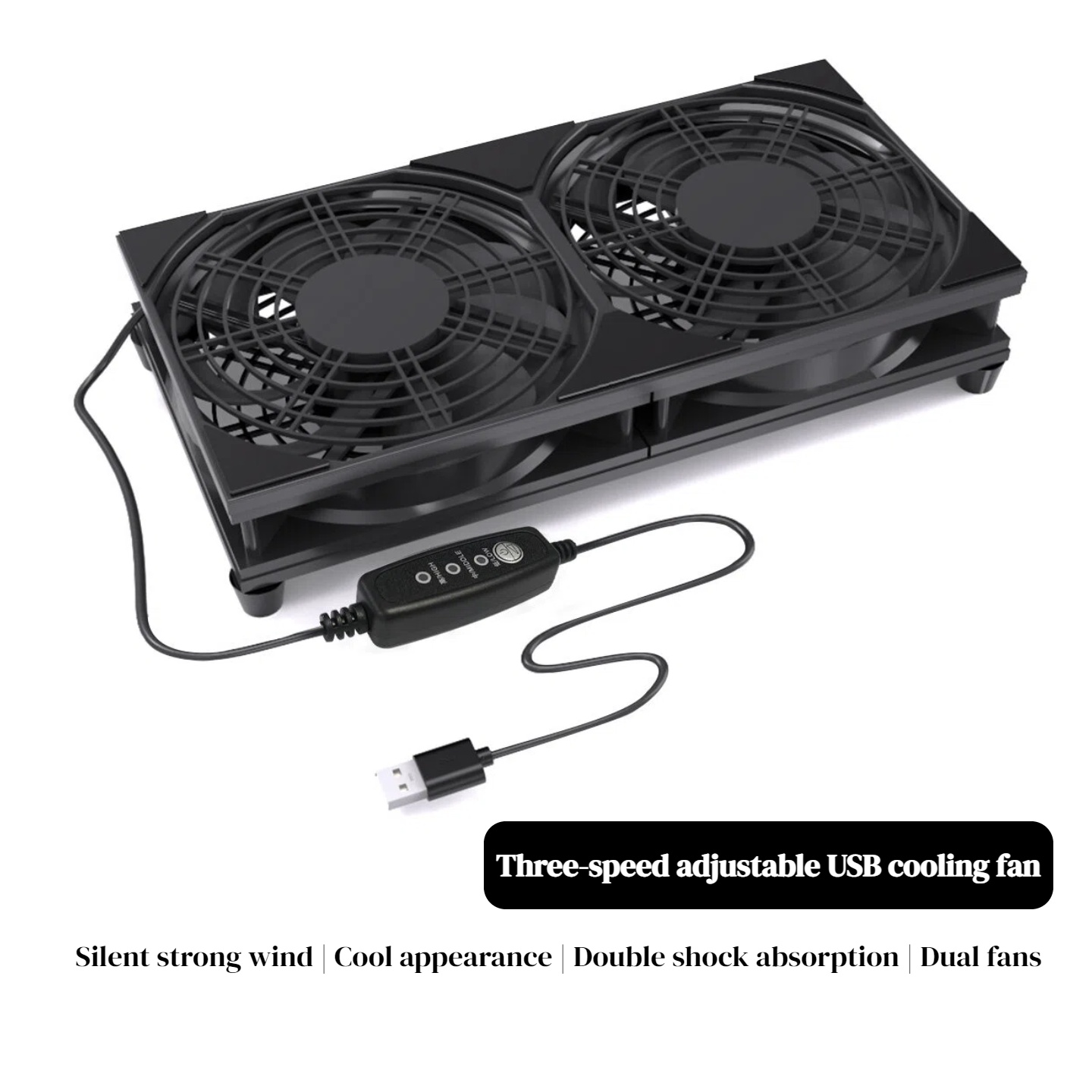 Gaming Console Setup - Ventilador de Refrigeración USB Dual con