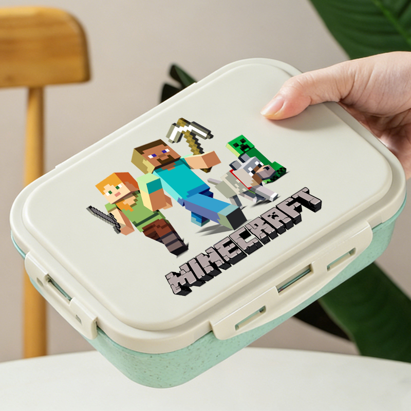 Gaming Console With Minecraft - Lonchera Bento de Minecraft, Contenedores de