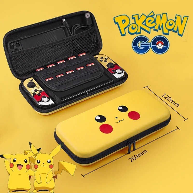 Handheld Gaming Console - Bolsa de almacenamiento Pokemon Pikachu para