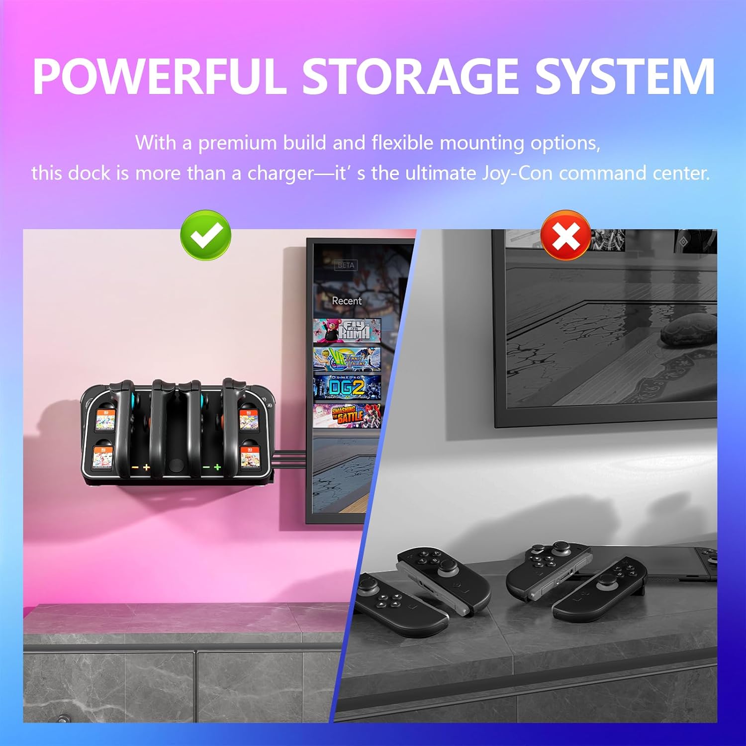 Base de carga de montaje en pa - Gaming Console Station reseña y precio
