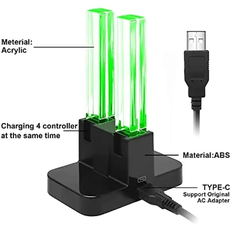 Base de carga LED 4 en 1 con i - Controller Charging Dock reseña y precio