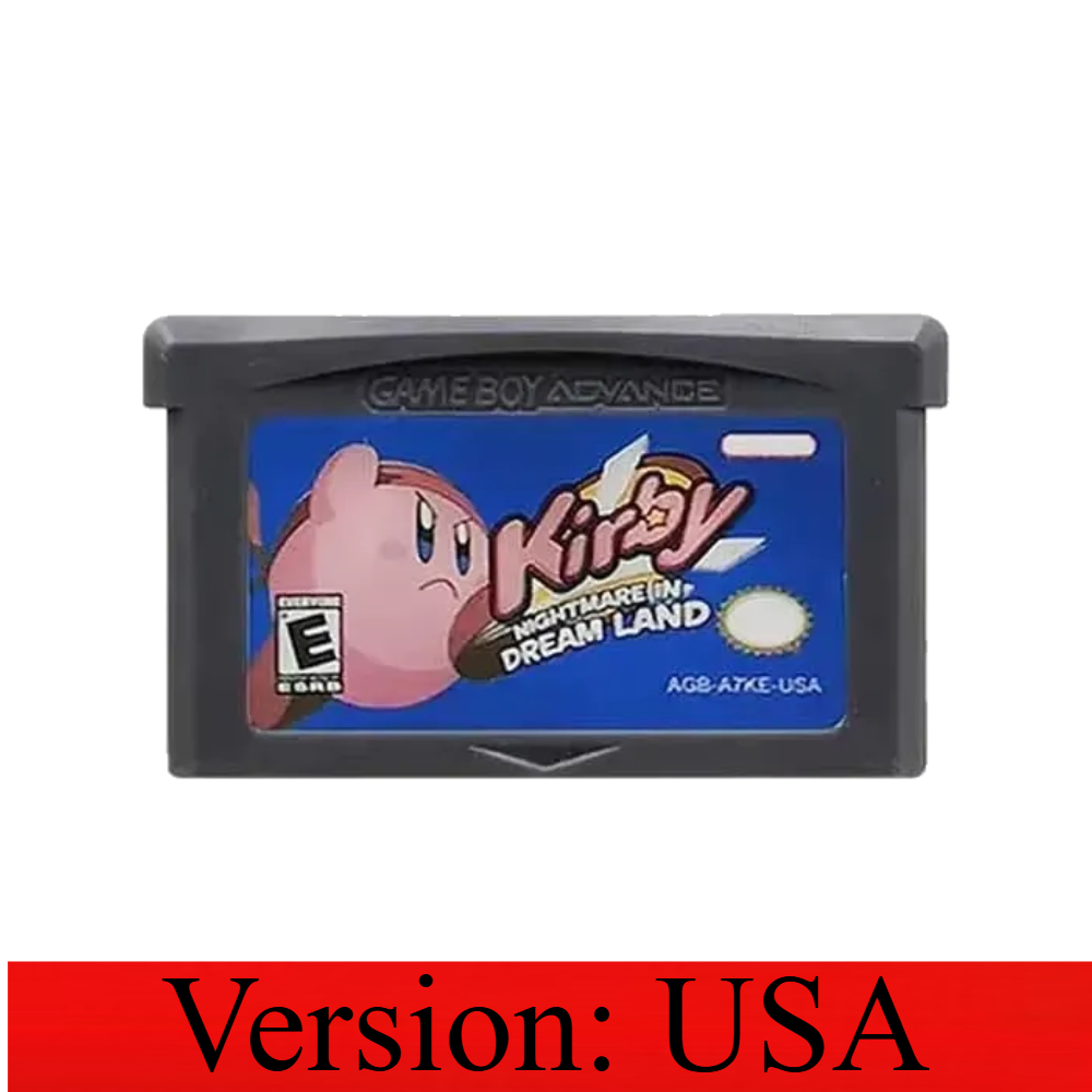 Tarjeta de juego Kirby de 32 b - Gaming Console Video reseña y precio