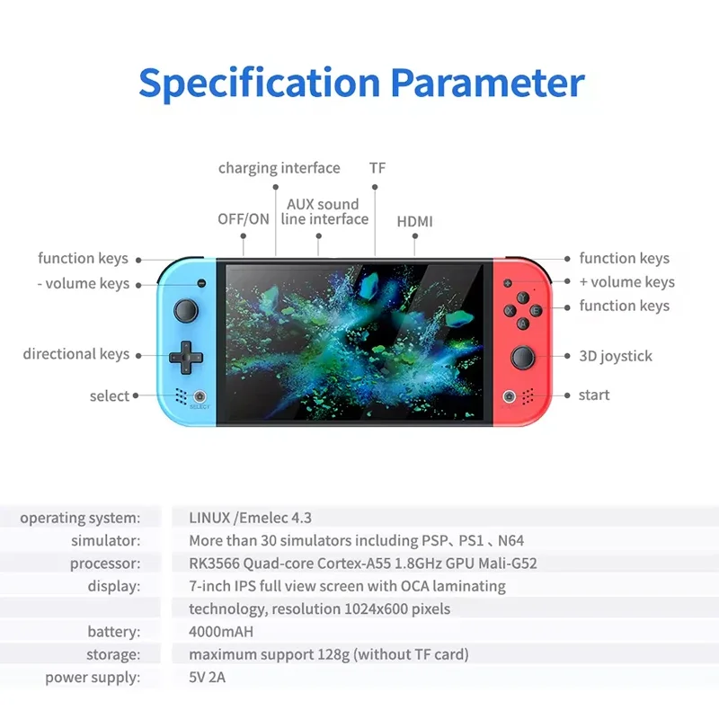 Consola de Videojuegos Portáti - Handheld Gaming Console reseña y precio