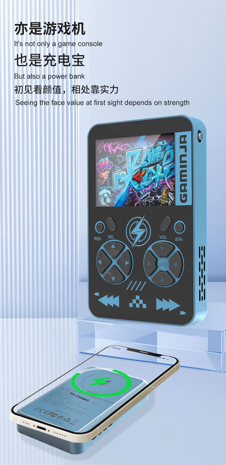 Consola de Juegos Retro 2 en 1 - Gaming Console Power Bank reseña y precio